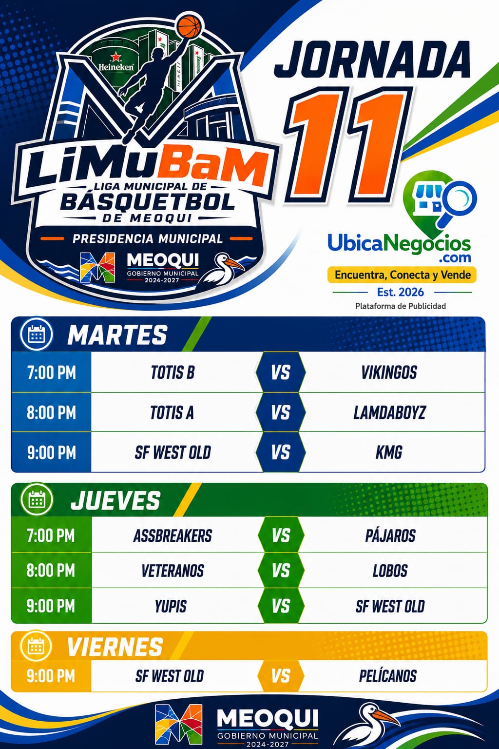 ROL JORNADA 11
